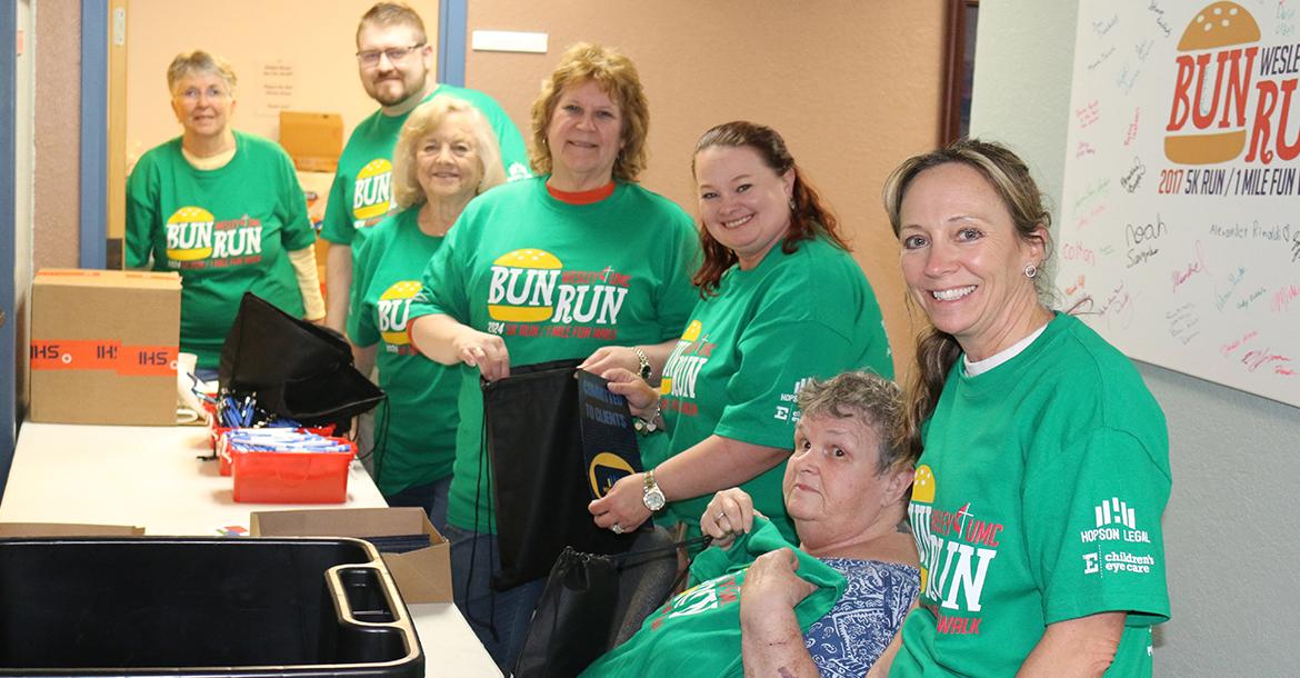A UMC crew was busy last week packing gift bags_slideshow