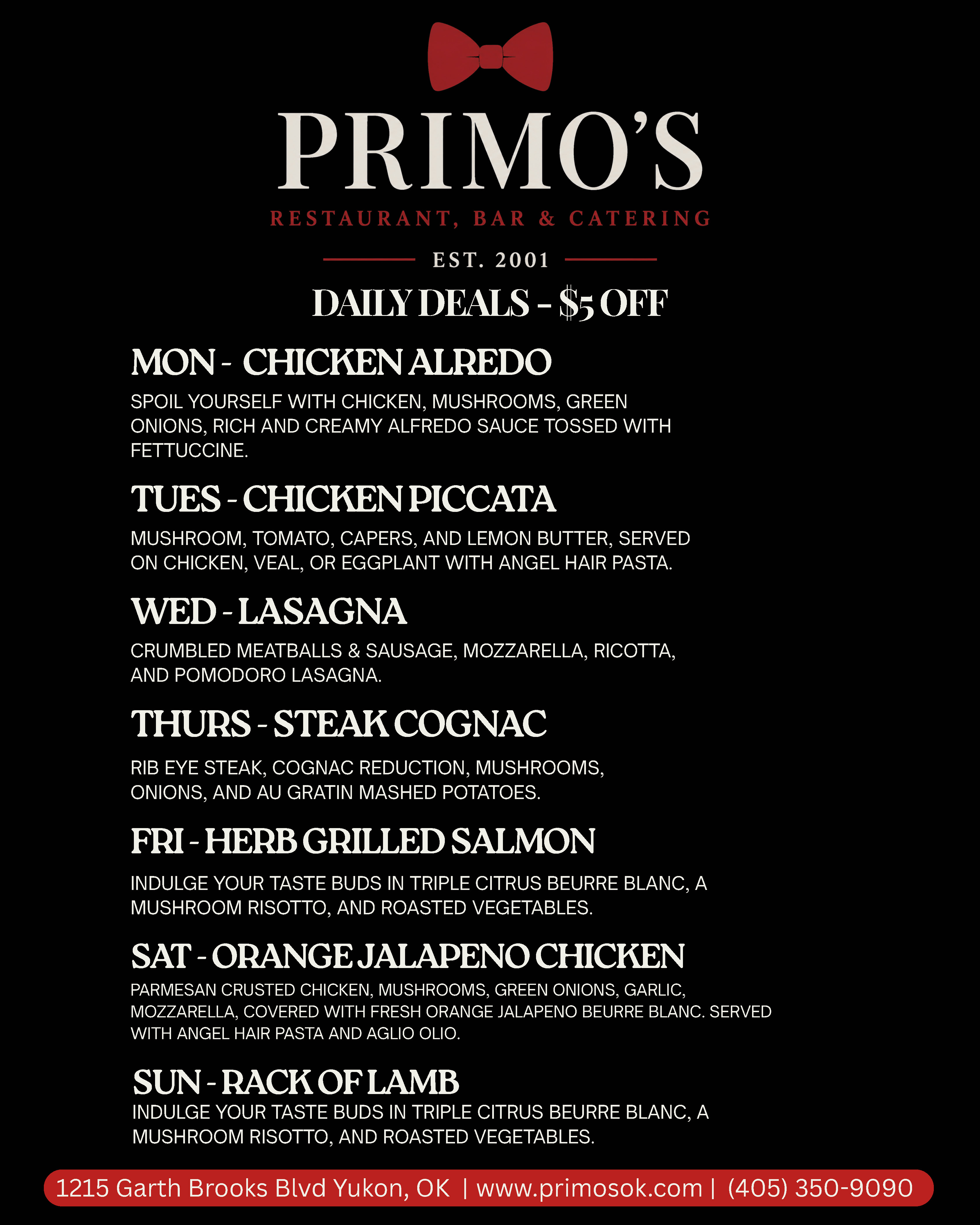 Primo's Daily Deals