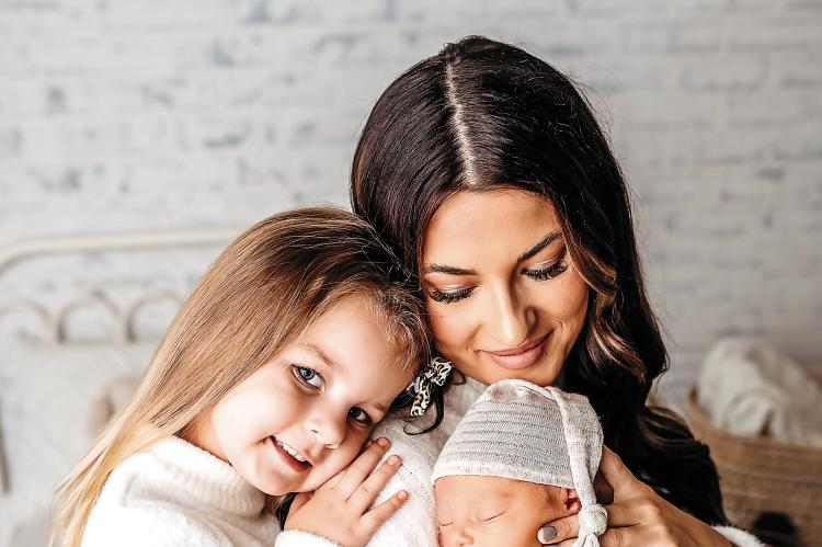 Hannah Sizemore, with Remi and Foster