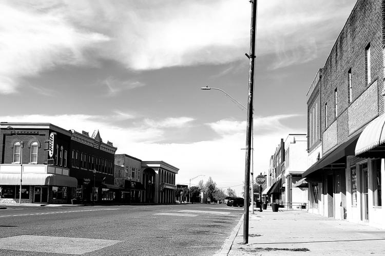 Empty view of Rock Island Avenue