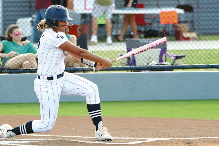 Addilinn Johnson was one of the top hitters for EHS in the festival