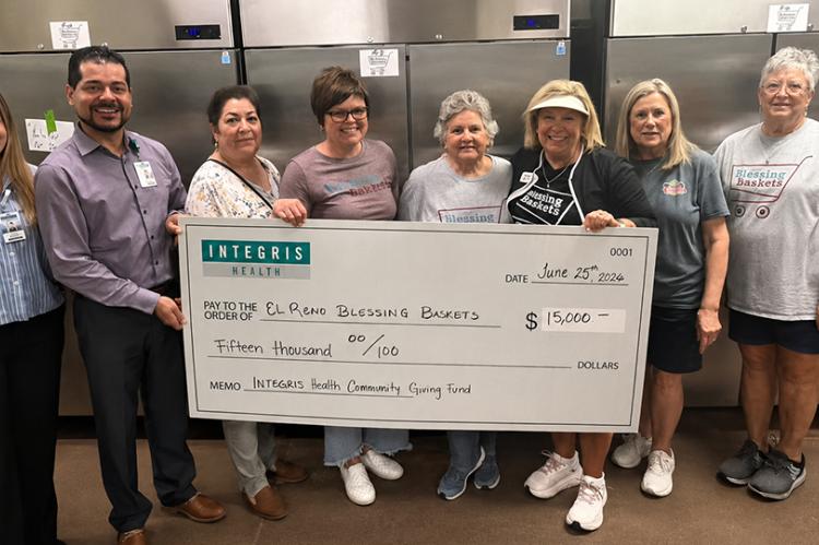 Blessing Baskets presented donation from Integris Health_story