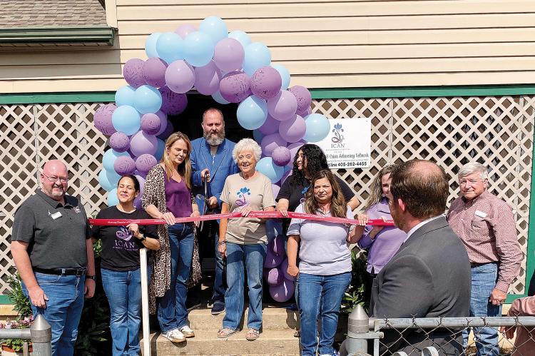 Supporters gathered at the ICAN headquarters in El Reno to celebrate the 40th anniversary