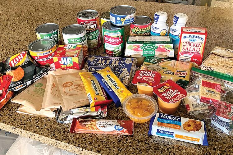 Items delivered out to a portion of the Mobile Meals clients
