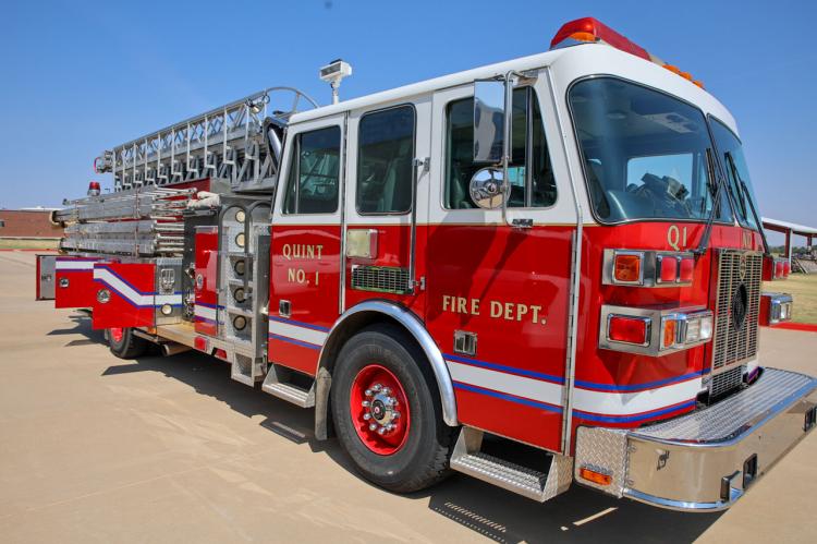 Quint 1 is powered by a 400-hp Detroit diesel engine