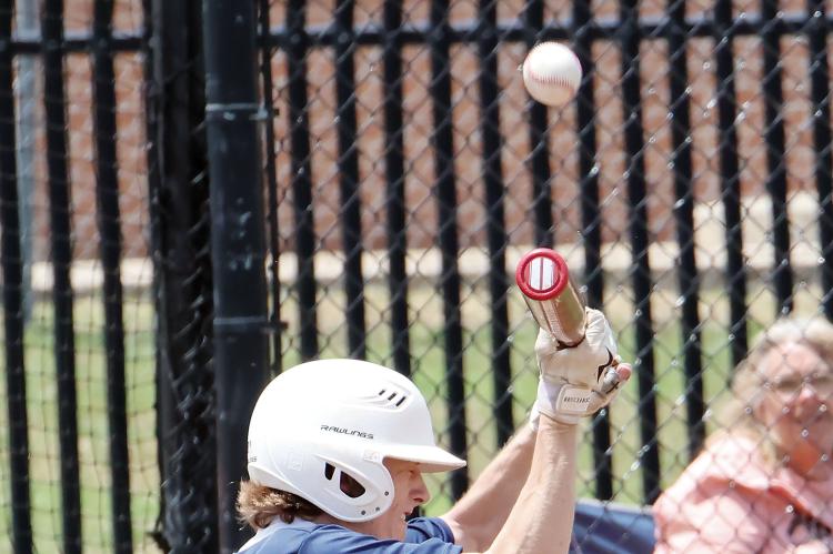 Maddox Ferguson fouls off a bunt attempt