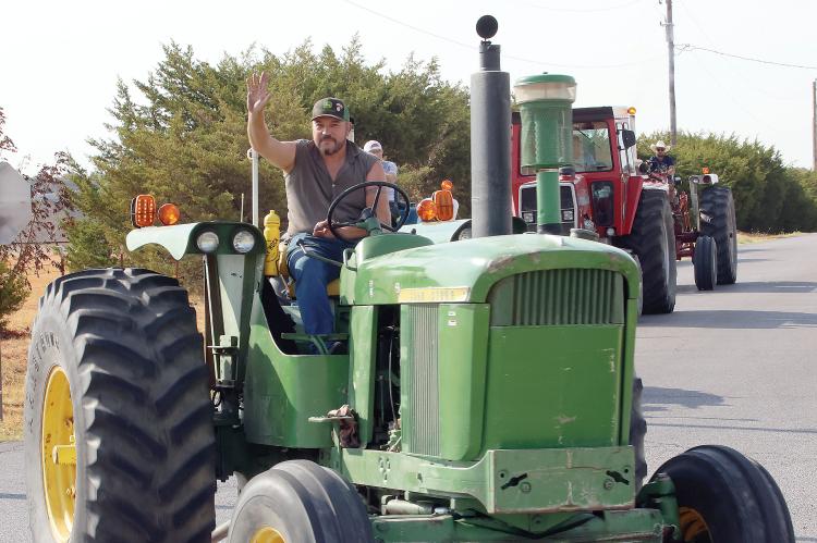 Tractor Cowboys from Switzerland drove through Adams Park