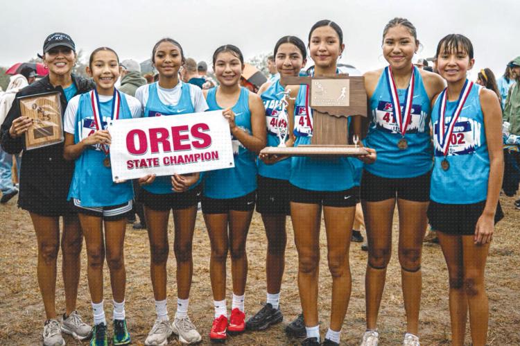 Darlington girls cross country team celebrates after capturing the school’s first state championship