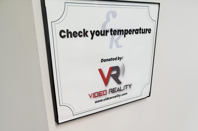 Rose Witcher will be using a new hand scanner to check temperatures