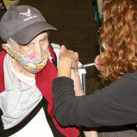 Bernard Kramer drove from Del City to get his first round of the vaccine