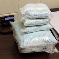 Bags of Fentanyl pills seized by county lawmen