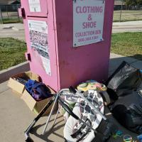 Donation box at Hillcrest Learning Center