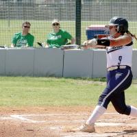 Taylor Acosta connects with a pitch