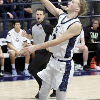 Kason Haydon shoots a layup