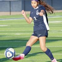 Sinthia Puebla fires a shot toward the net