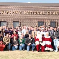 Santa and Mrs. Claus helped the community host a Christmas dinner