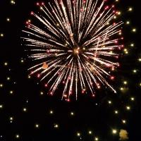 A fireworks burst over Lake El Reno during the 2022 show