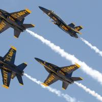 The U.S. Navy’s Blue Angels were the headliners