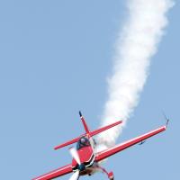 A pilot performs aerobatic moves during last year’s event
