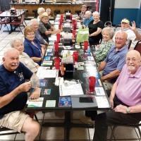 El Reno High School Class of 1956 at restaurant