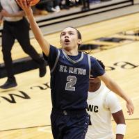 Bradley Island shoots a fastbreak layup
