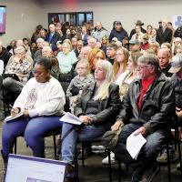 Austin Hamm addressed the El Reno City Council as concerned residents listen