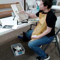 Canadian Valley Art Guild featured illustrator and painter Lizzie Lopez