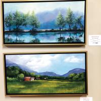 Landscape paintings done in acrylics by artist Ursula Britt