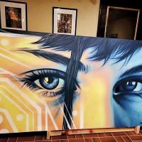 Pictured is one of the pieces of art displayed at the recent Battle of the Bands