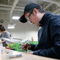 Garen Castleberry is enrolled in the Aviation Structural Technician Program