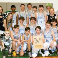 Banner School's boys basketball team