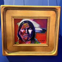An acrylic on canvas painting by Brent Learned titled “Elder”