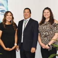 Carrie Whitlow, Reggie Wassana and Mahgan Muskett