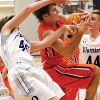 CHS boys basketball_Snowden pulls rebound