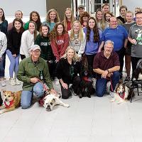 Center of Family Love_Therapy dogs visit