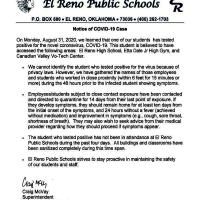 Covid letter