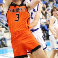 Dalton Belcher led Calumet in scoring against Corn Bible Academy