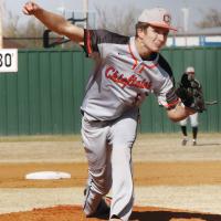 Kaleb Melvin tossed a no-hitter against Binger-Oney