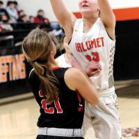 Brie Myers was the top scorer for CHS in the loss to Woodland