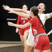 Randi Upchego guards a player