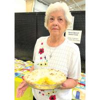 Barbara Musser was named Senior Champion Pie Baker