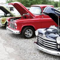 The car show during A Small Town Weekend
