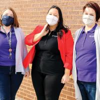 Cardinal Point staff members Amanda Hillyard, CEO Kristie Chandler and Jennifer Coulson