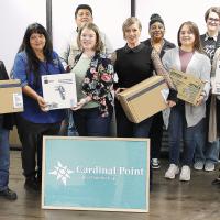 Cheyenne and Arapaho Tribes representatives present new forensic exam equipment and supplies to Cardinal Point Family Justice Center