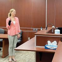 Erin Harrington and Julie Simeroth were sworn in