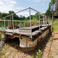 Tammy Cramer’s dock is now on dry land