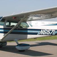 Bill Hartsell will be flying over Route 66 in this Cessna 172 on Sunday