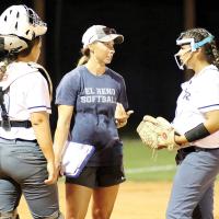 EHS softball_three district laurels