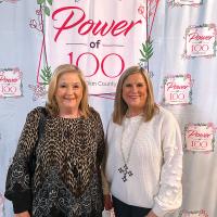 Diane Wiebusch and Debbie Denwalt pose for a picture
