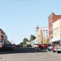 Downtown El Reno looking north on Bickford Avenue